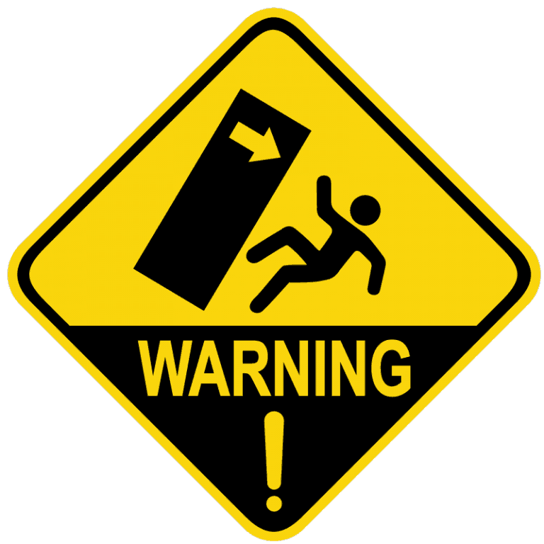 Warning. Anti-Fall.